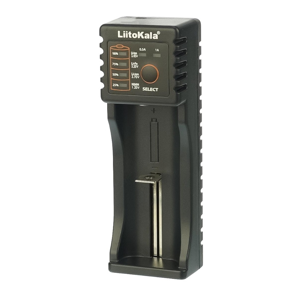 Универсальное зарядное устройство LiitoKala Lii-100B для аккумуляторов 18650/ АА/ ААА и других, 1 слот