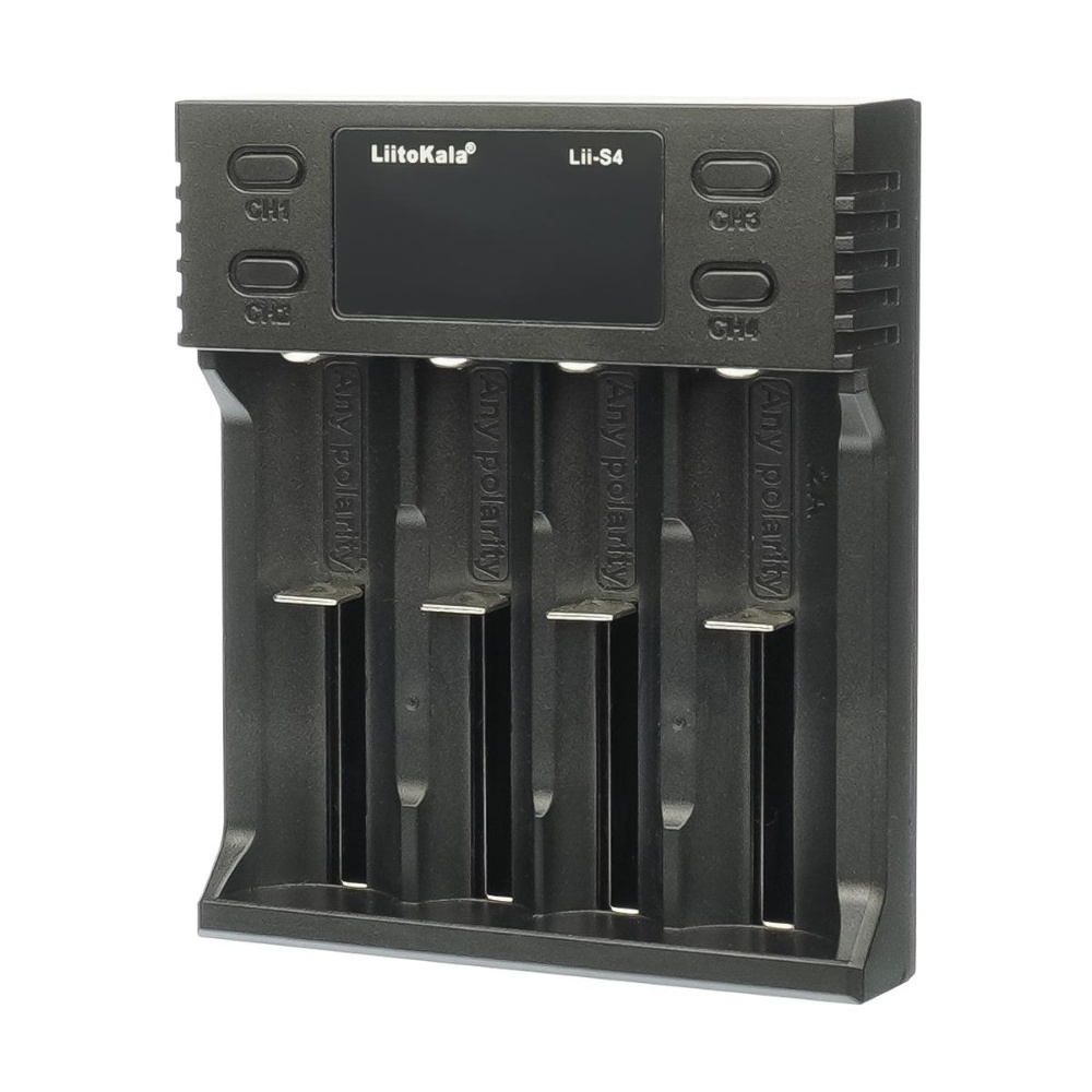 Универсальное зарядное устройство LiitoKala Lii-S4 для аккумуляторов 18650/ АА/ ААА и других, 4 слота