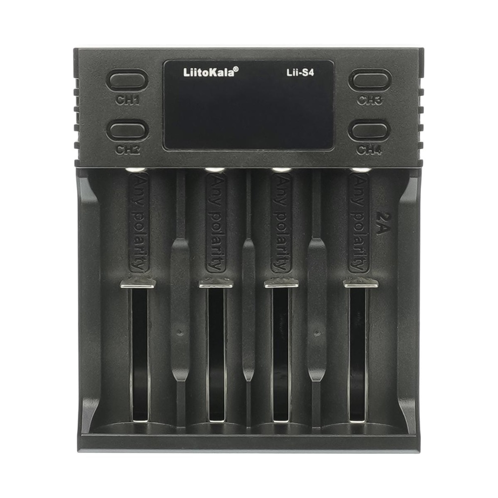 Универсальное зарядное устройство LiitoKala Lii-S4 для аккумуляторов 18650/ АА/ ААА и других, 4 слота