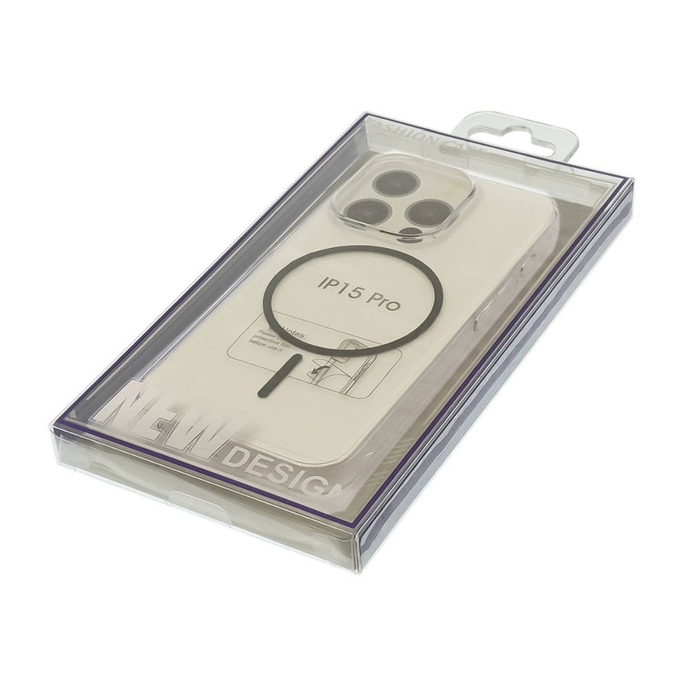 Чехол Fully-PC MagSafe для Apple iPhone 15 Pro прозрачный