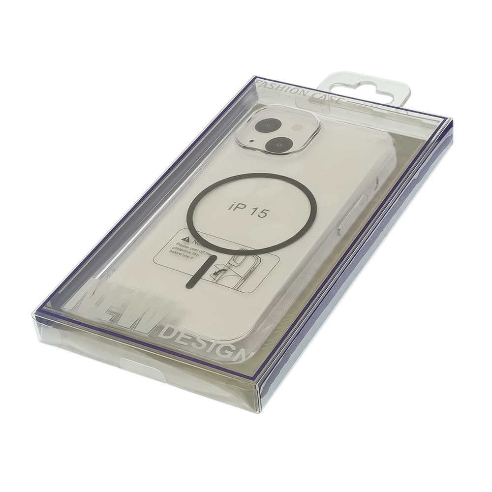 Чехол Fully-PC MagSafe для Apple iPhone 15 прозрачный