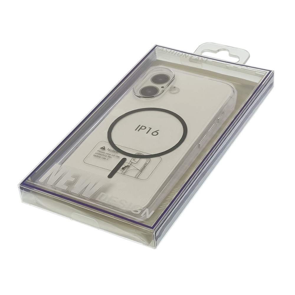 Чехол Fully-PC MagSafe для Apple iPhone 16 прозрачный