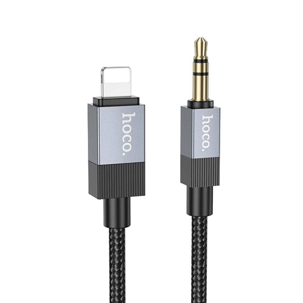 Кабель Hoco UPA32A Lightning to Jack 3.5 1m black