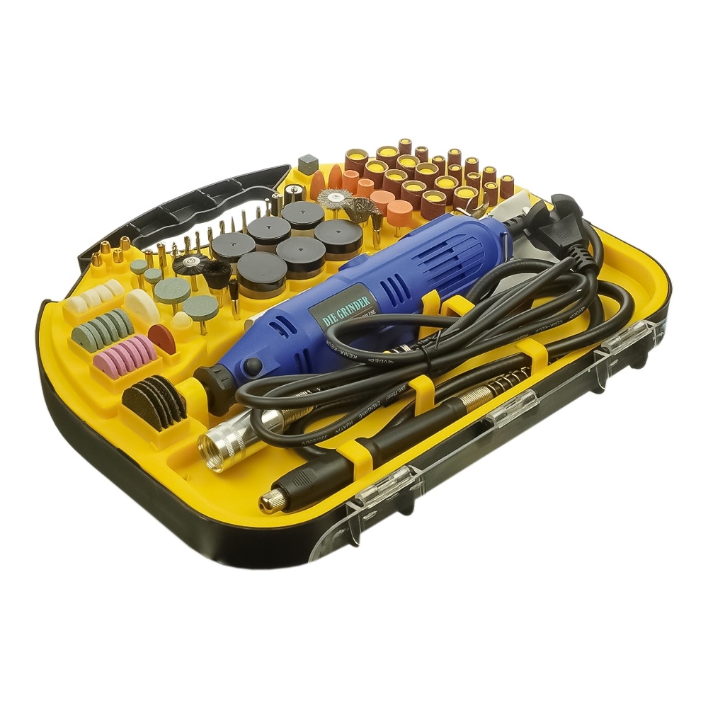 Бормашина в кейсе Aida A-063b (набор насадок для гравировки, шлифовки, полировки, 8000-35000 об/мин, 220V, 130W)