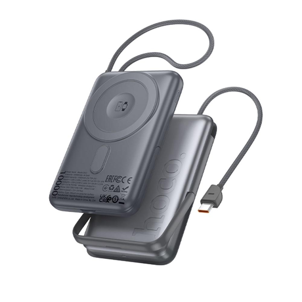 Power bank Hoco Q43 3в1 10000mAh PD 20W metal gray