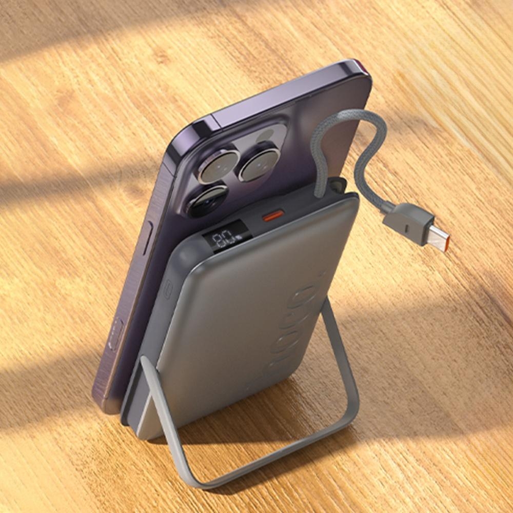 Power bank Hoco Q43 3в1 10000mAh PD 20W metal gray