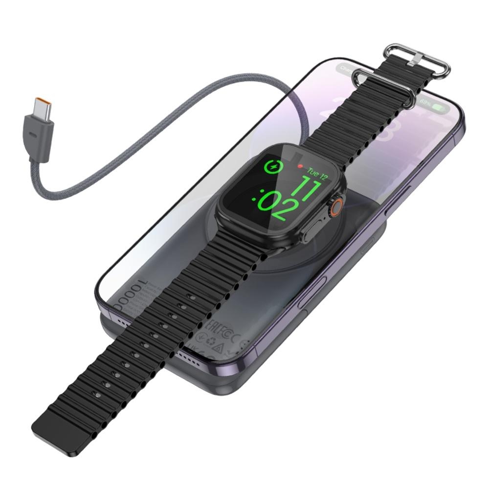 Power bank Hoco Q43 3в1 10000mAh PD 20W metal gray