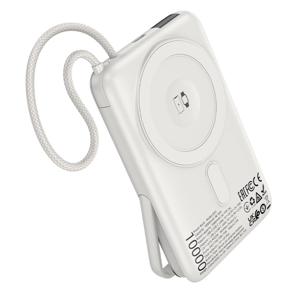 Power bank Hoco Q43 3в1 10000mAh PD 20W silver