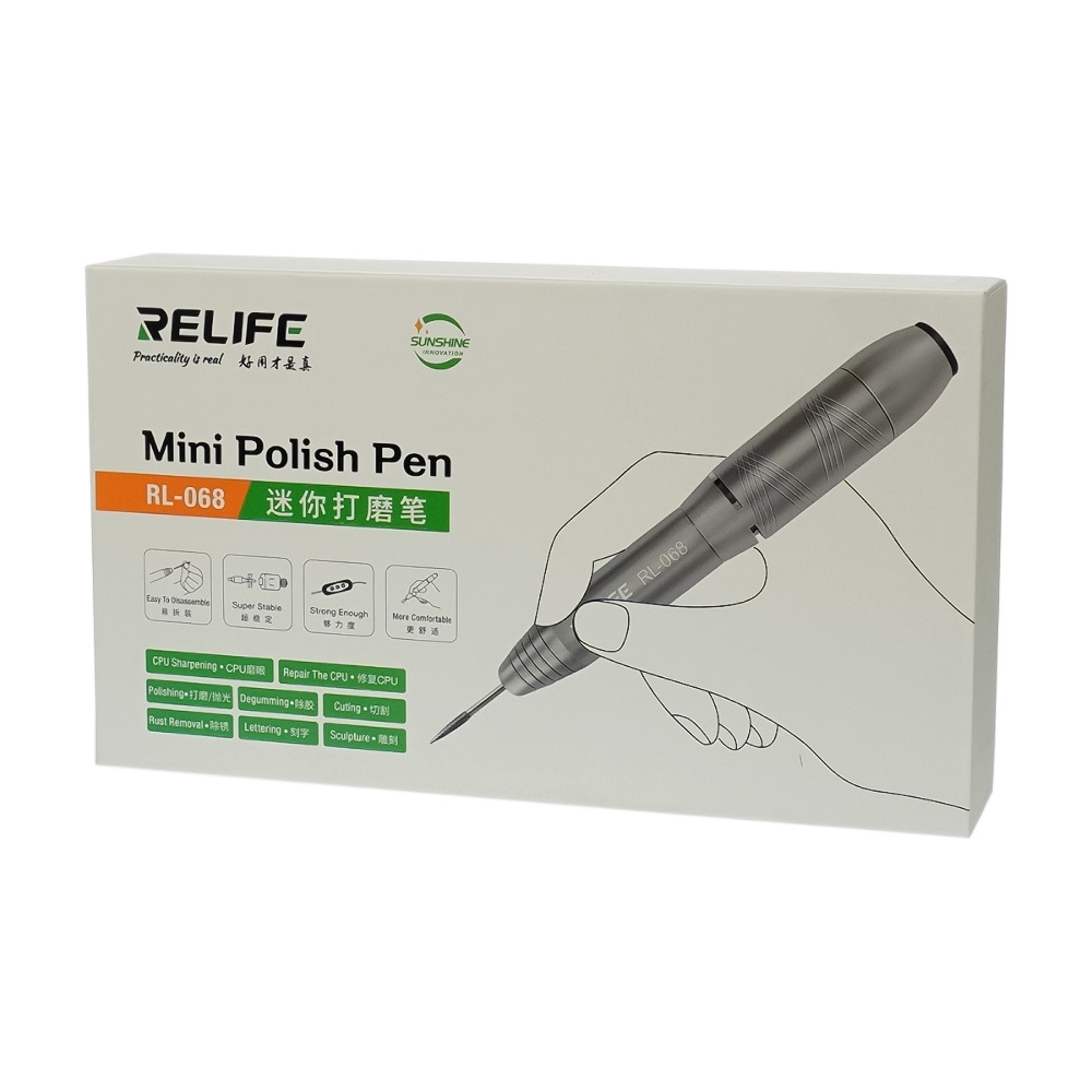 Бормашина Relife RL-068 (набор насадок для гравировки, шлифовки, полировки, регулировка крутящего момента, 5V 2A 10W)