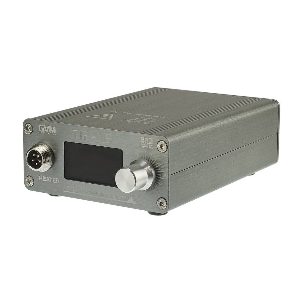 Паяльная станция прецизионная GVM T12-XS (паяльник T12, 3 канала памяти, 72W, 80C - 480C)