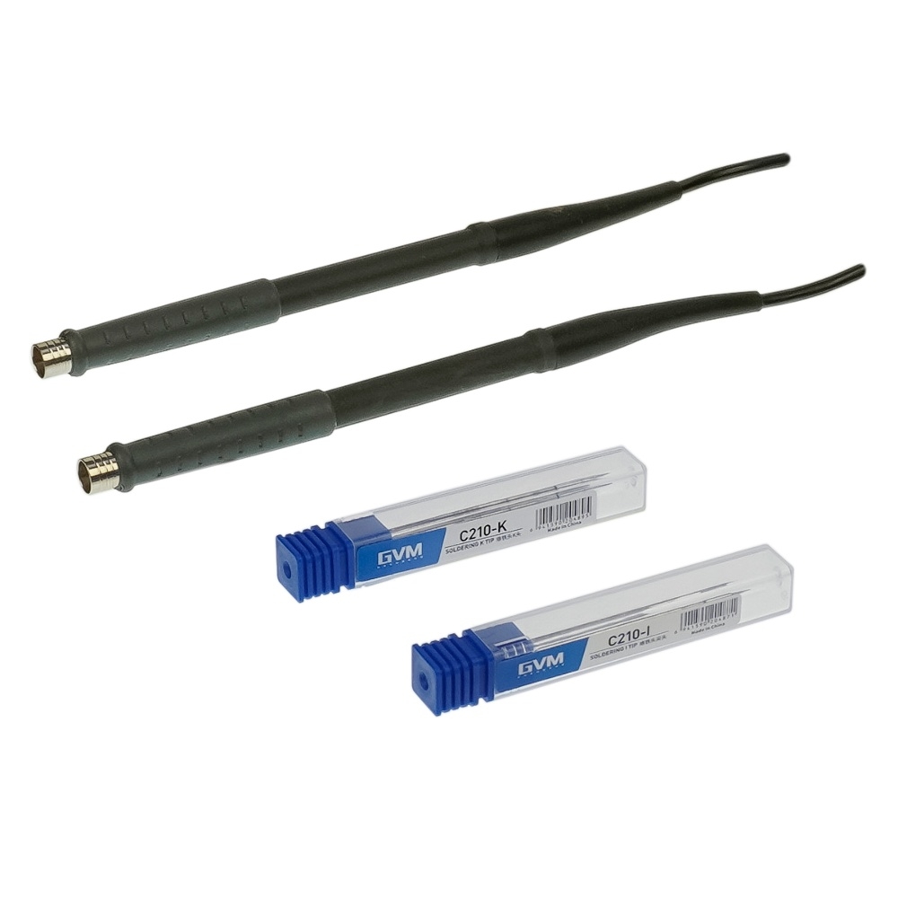 Паяльная станция прецизионная GVM T210D (2 паяльника стандарта JBC 210, 120W, 150C - 480C)