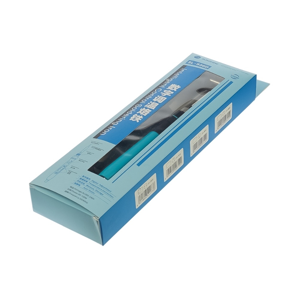 Паяльник Sunshine SL-936D с жалом 900M (LCD экран, кнопочная регулировка t 180 - 480 гр C, 220V, 80W)