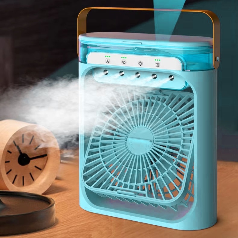 Настольный вентилятор FZM-04 с питанием от USB и функцией увлажнения blue