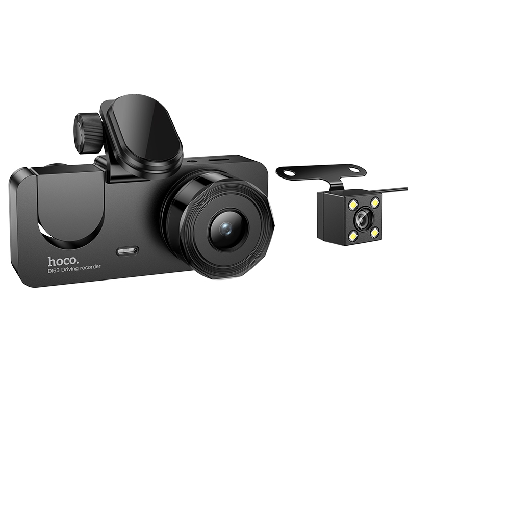Видеорегистратор Hoco DI63 3 камеры WiFi black