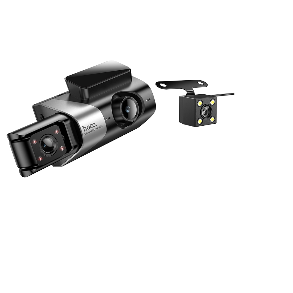 Видеорегистратор Hoco DI64 3 камеры WiFi black