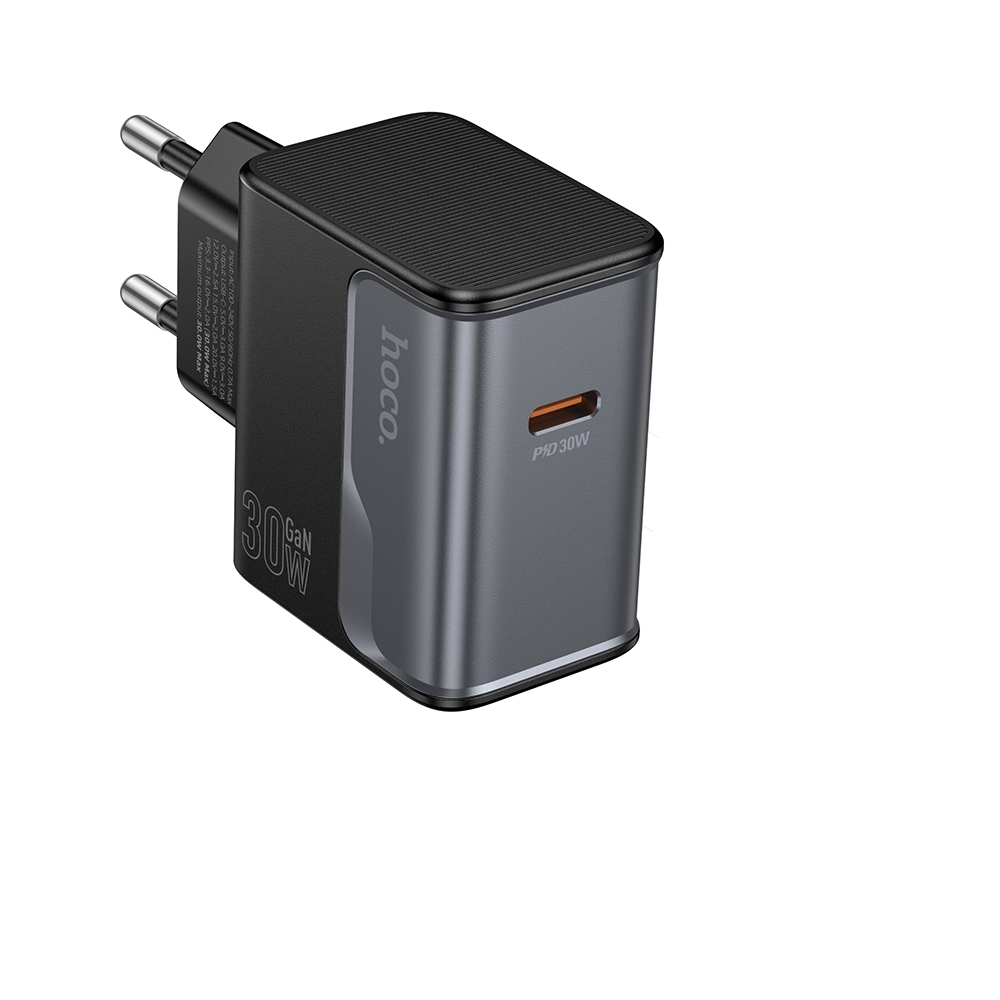 Сетевое зарядное устройство Hoco CS72A Type-C PD 30W midnight black