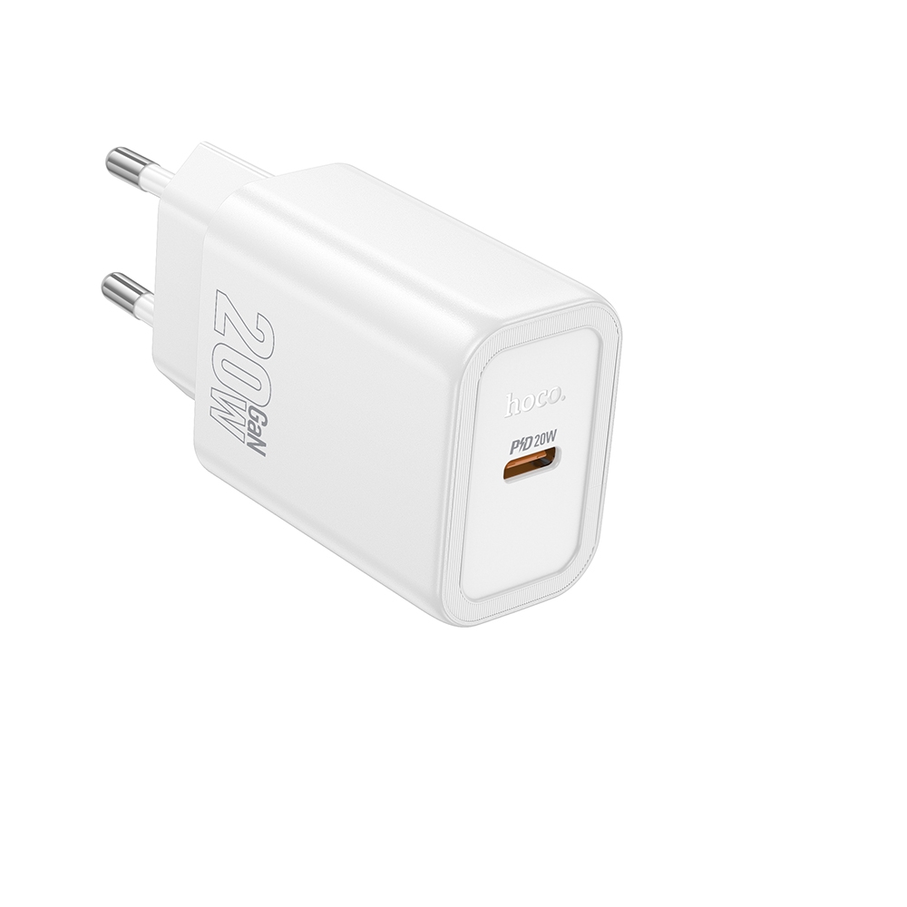 Сетевое зарядное устройство Hoco N60 Type-C PD white