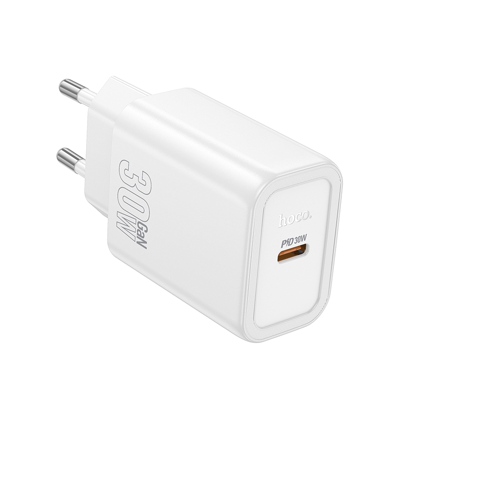 Сетевое зарядное устройство Hoco N62 Type-C PD 30W white