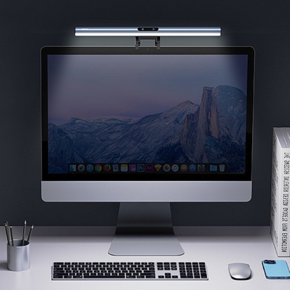 USB LED лампа Remax RT-E910 для монитора с аккумулятором silver