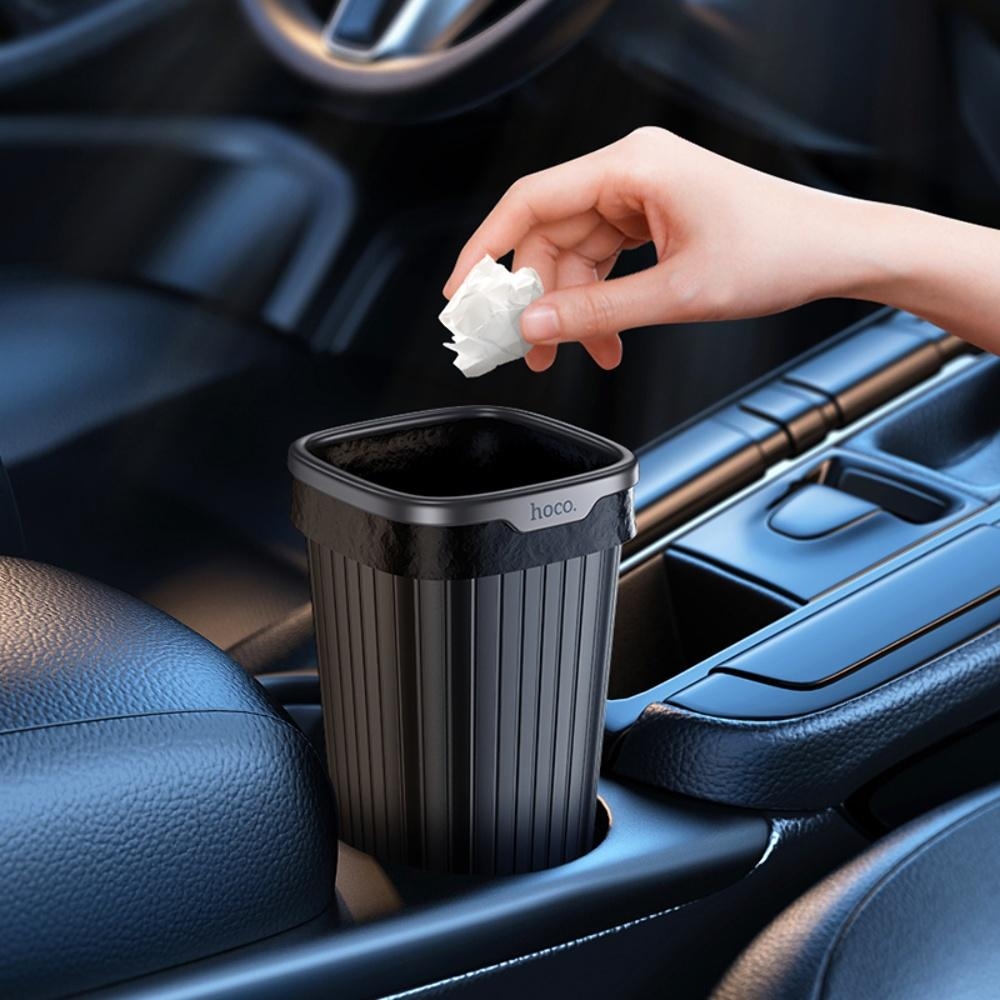 Автомобильный мусорный бак Hoco ZP12 black