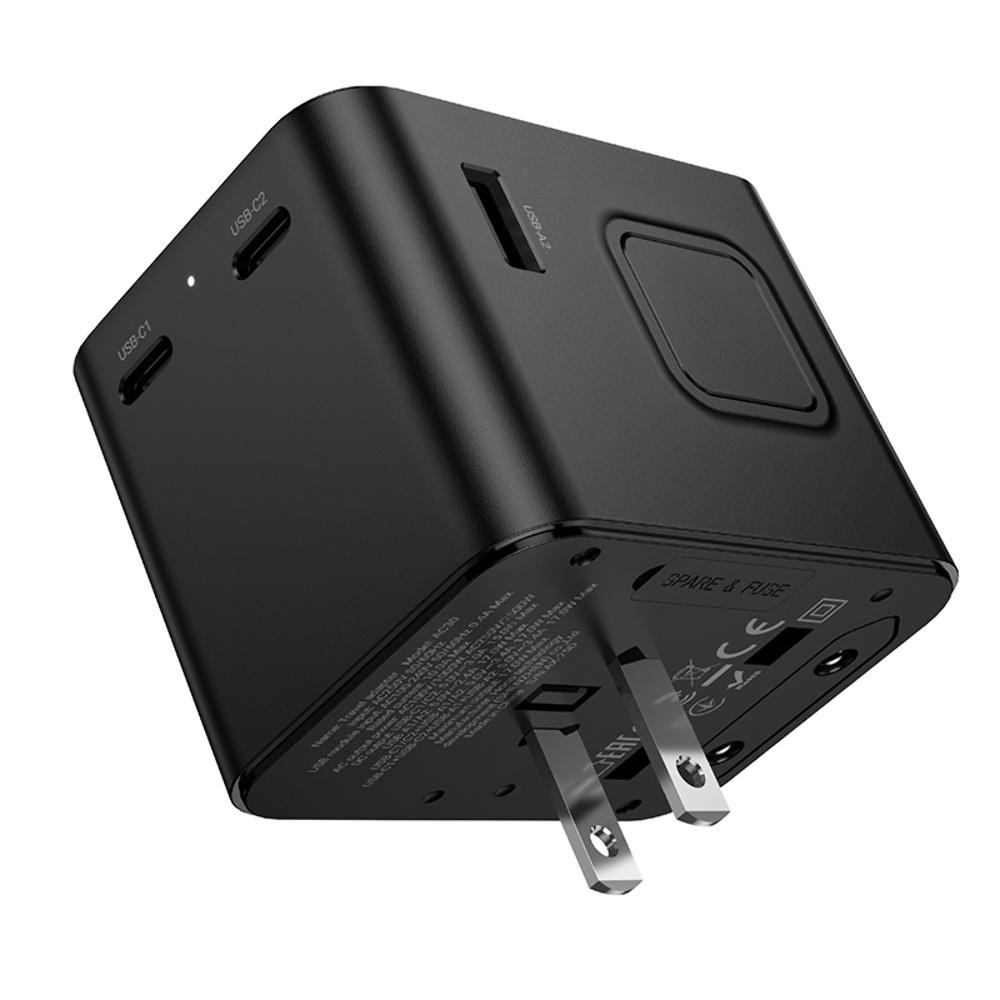 Сетевое зарядное устройство Hoco AC30 2 USB/ 2 Type-C CN to EU black