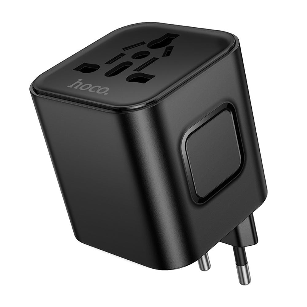 Сетевой переходник Hoco AC29 CN to EU black
