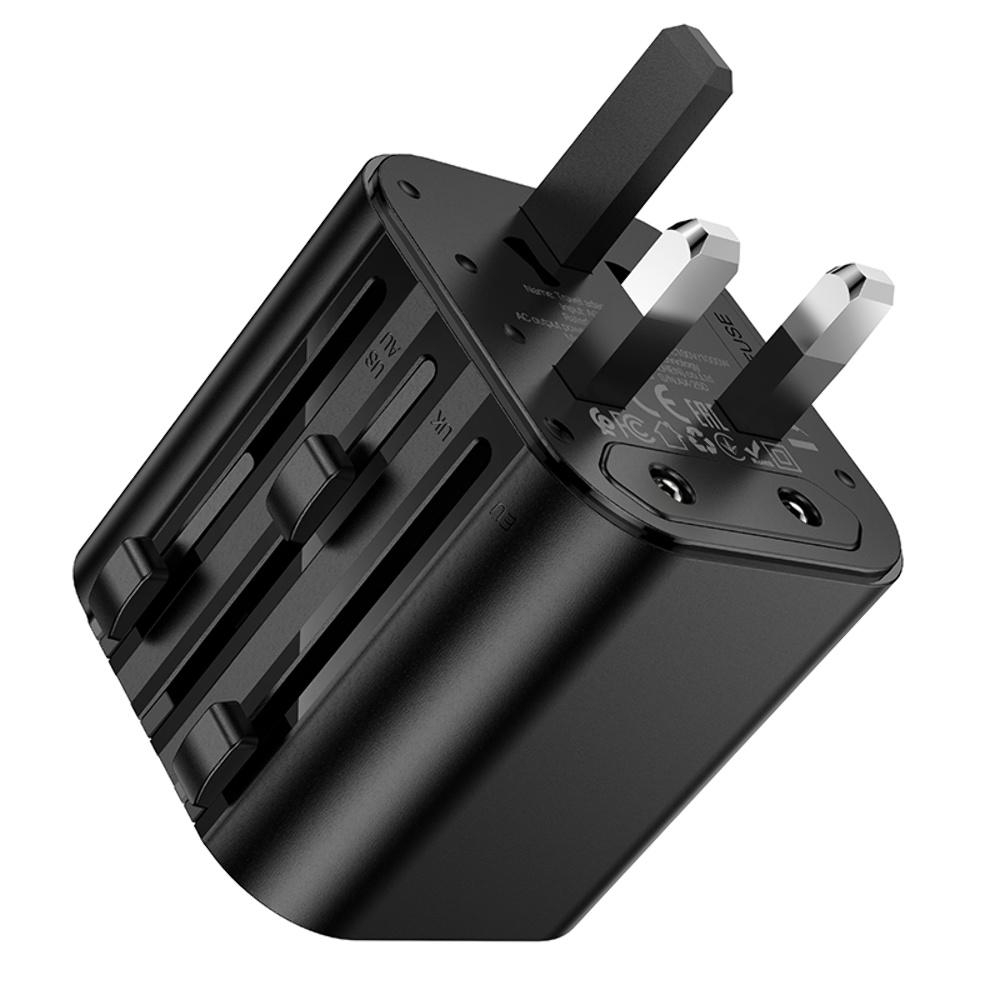 Сетевой переходник Hoco AC29 CN to EU black