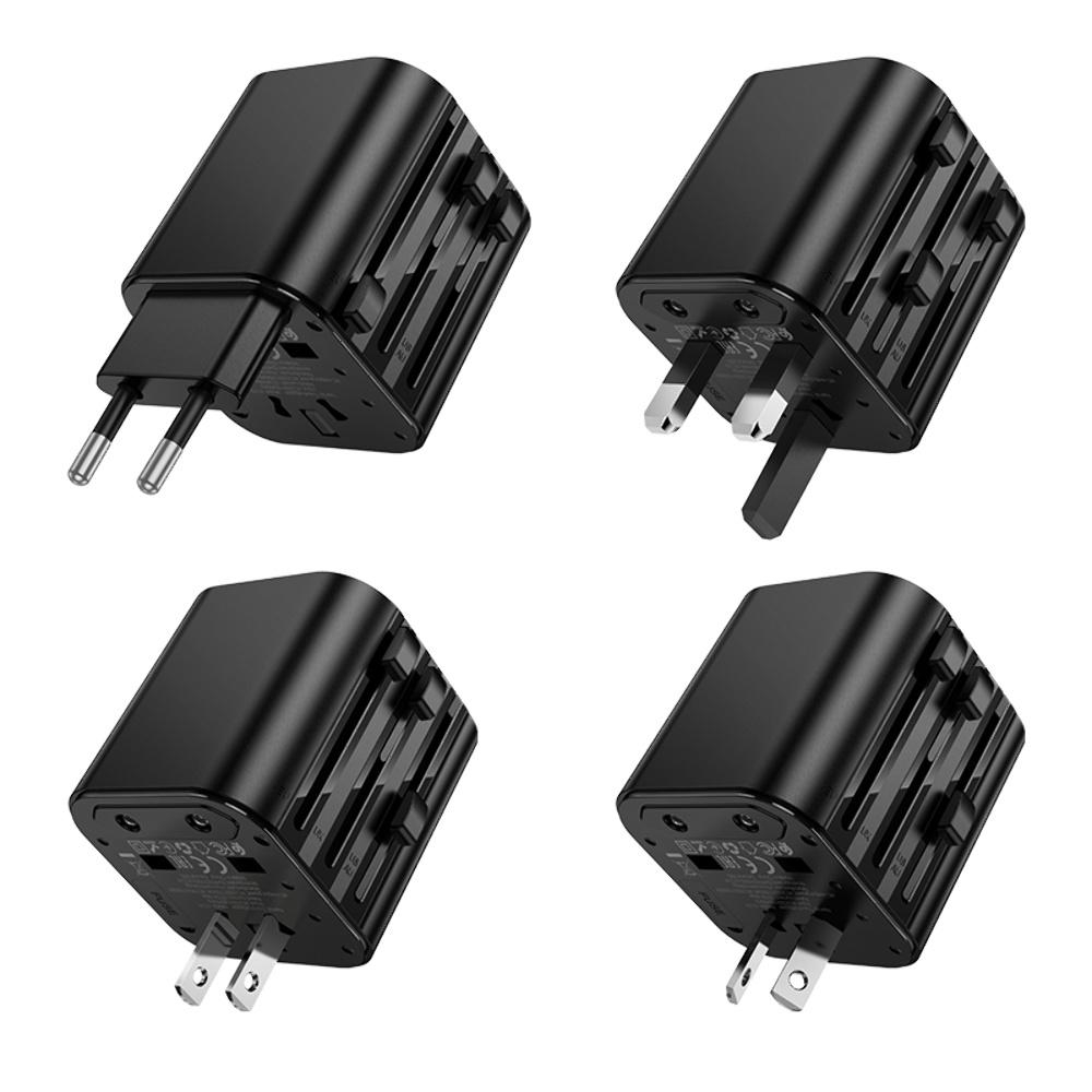 Сетевой переходник Hoco AC29 CN to EU black