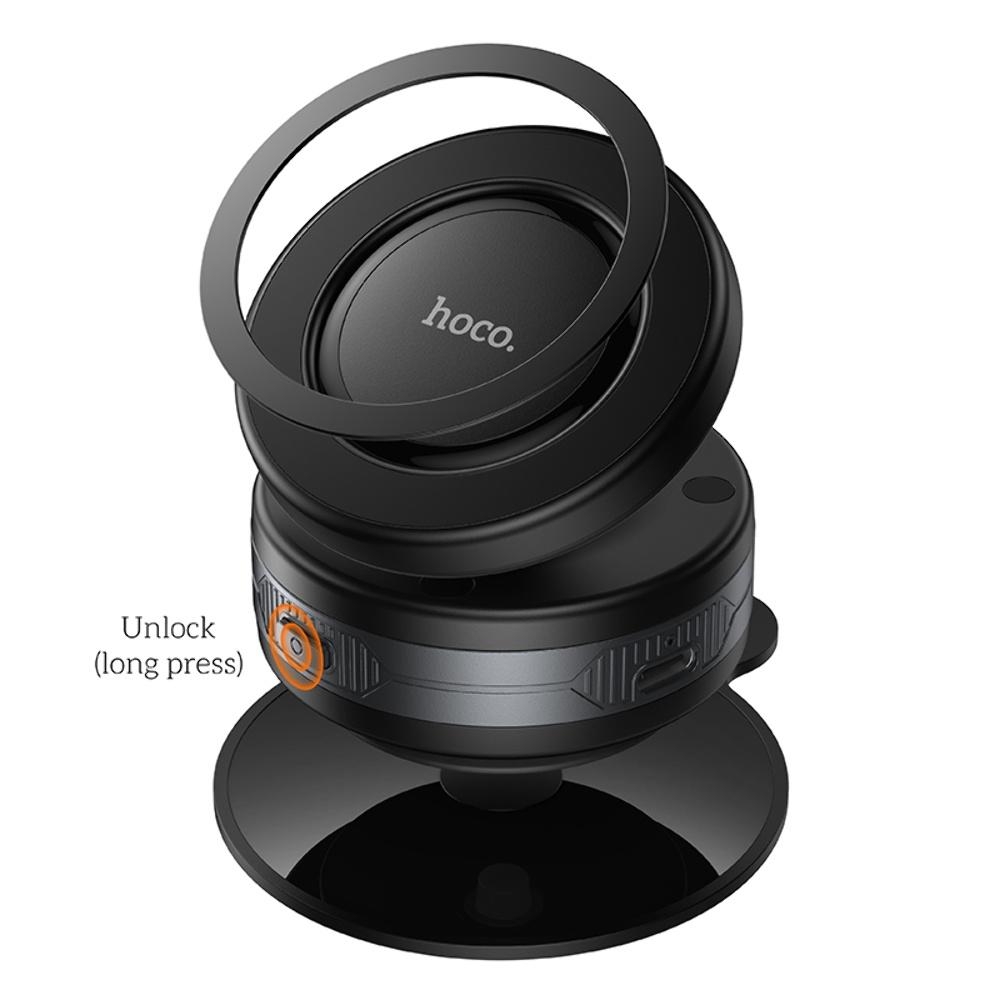 Автодержатель Hoco H87 магнитный black metal gray