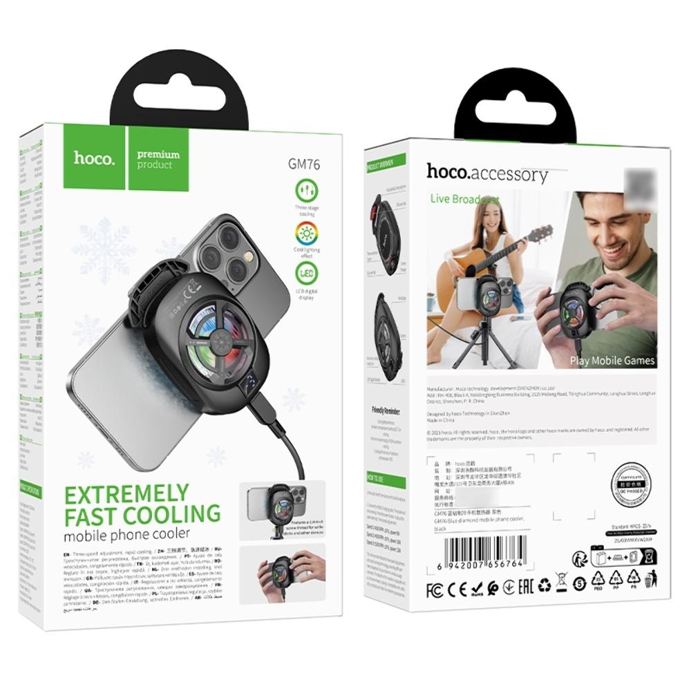 Мобильный куллер Hoco GM76 black