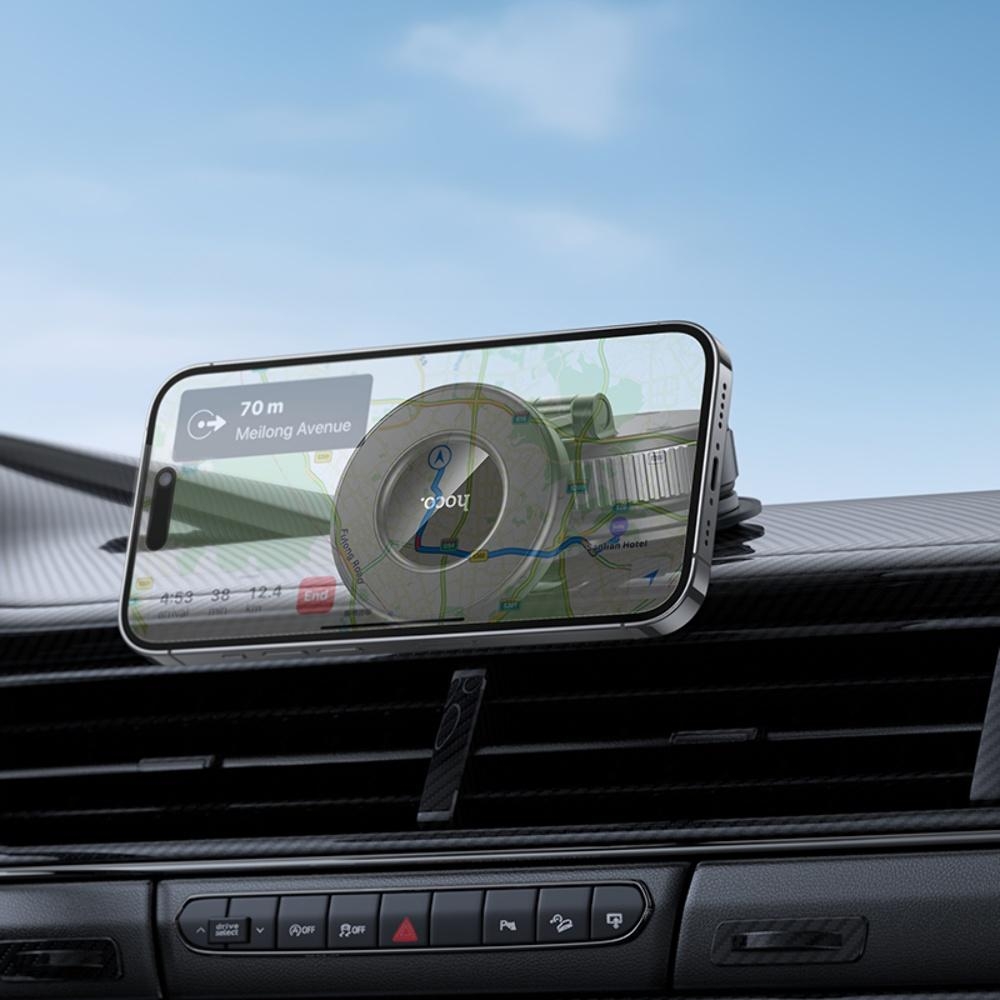 Автодержатель Hoco H86 магнитный black metal gray