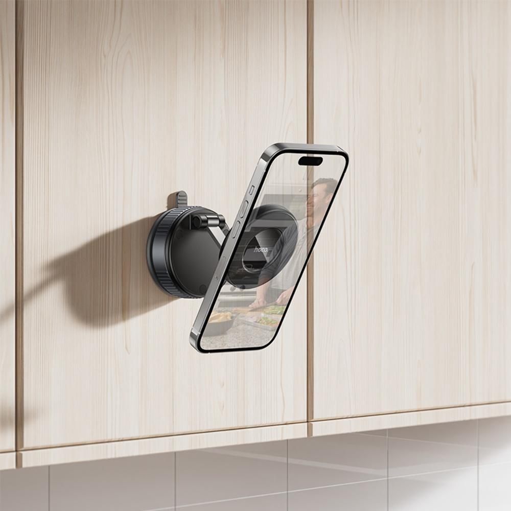 Автодержатель Hoco H86 магнитный black metal gray