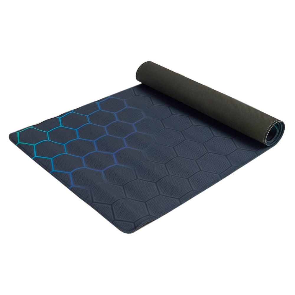 Игровая поверхность 900*400*2 mm, резиновое основание, neon honeycomb