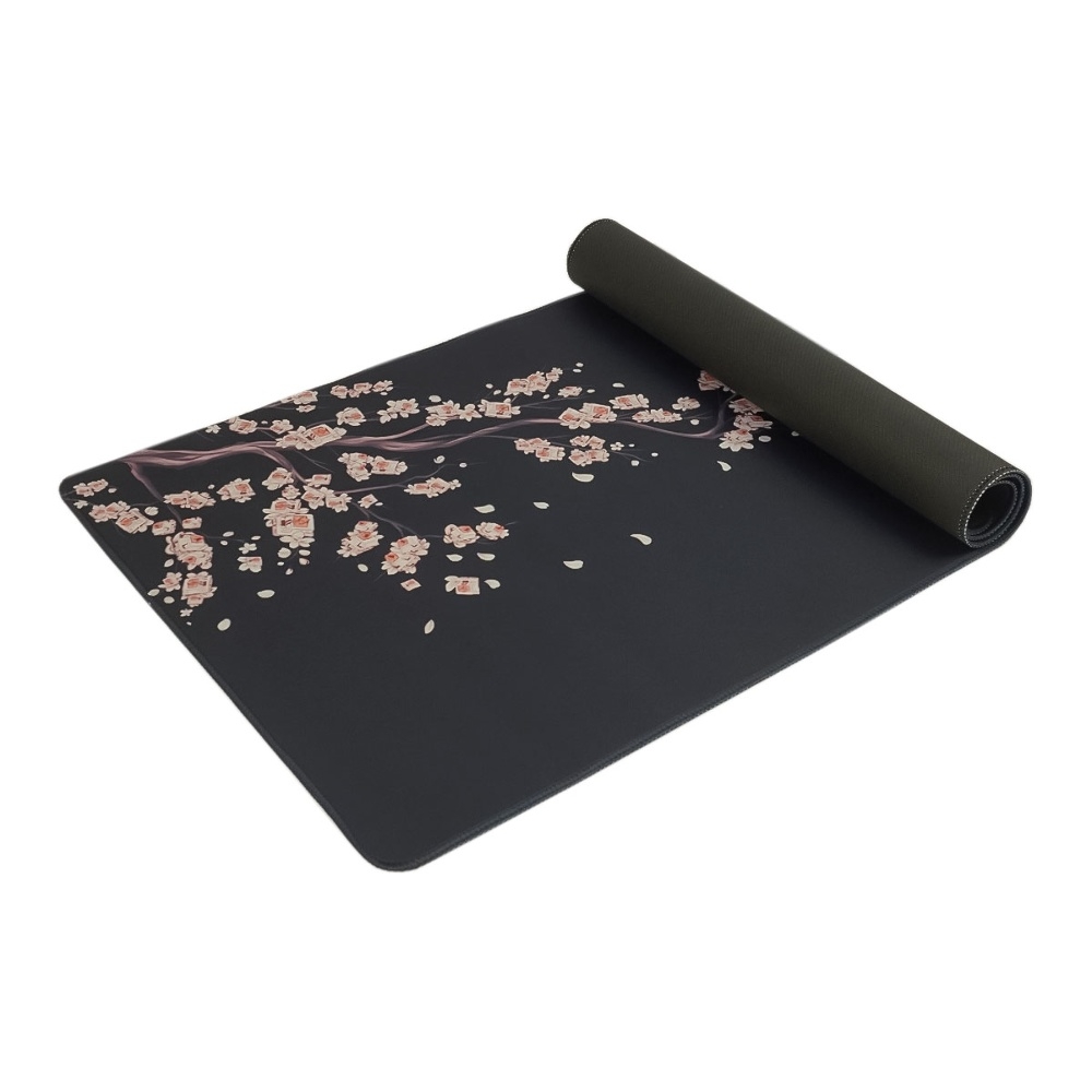 Игровая поверхность 900*400*2 mm, резиновое основание, sakura black