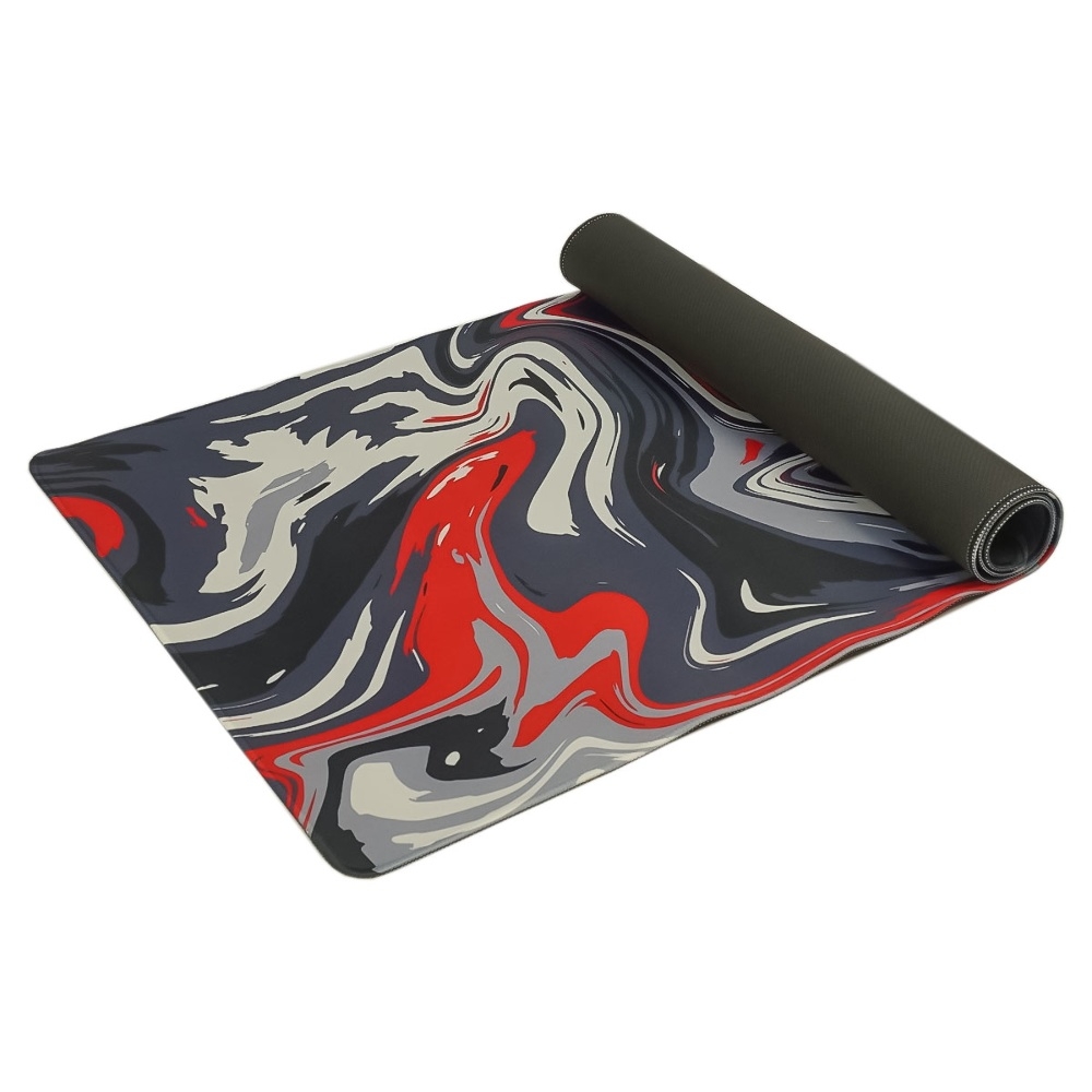 Игровая поверхность 900*400*2 mm, резиновое основание, абстракция black 1