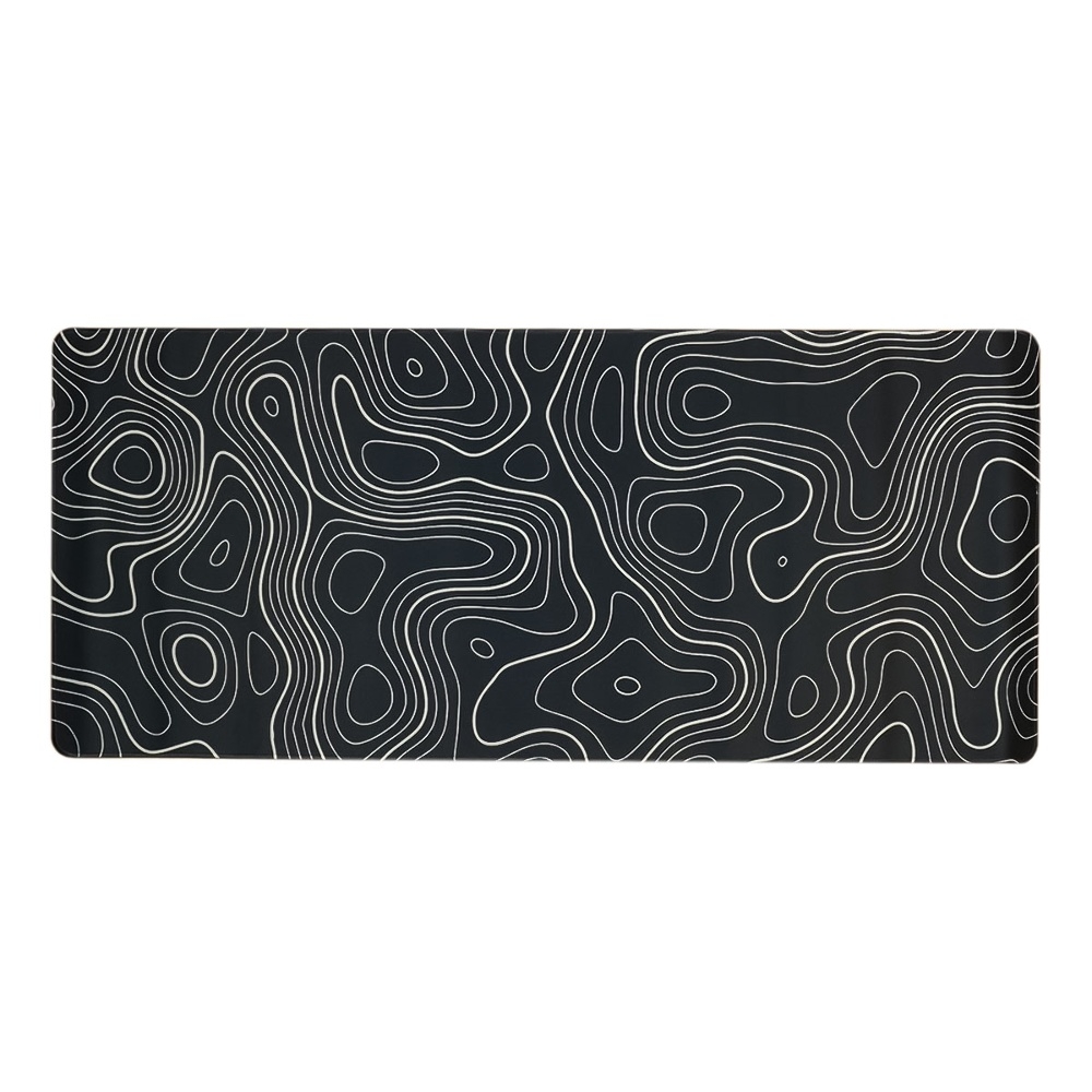 Игровая поверхность 900*400*2 mm, резиновое основание, абстракция black 2