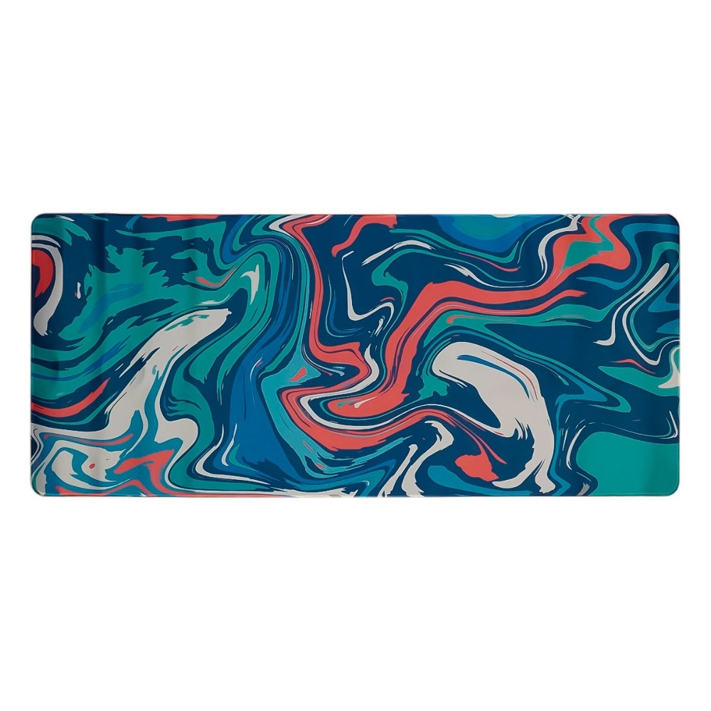 Игровая поверхность 900*400*2 mm, резиновое основание, абстракция blue 2