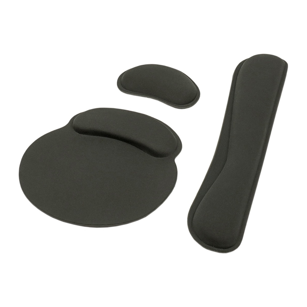 Коврик для мыши 3 в 1 с подушками под запястья black