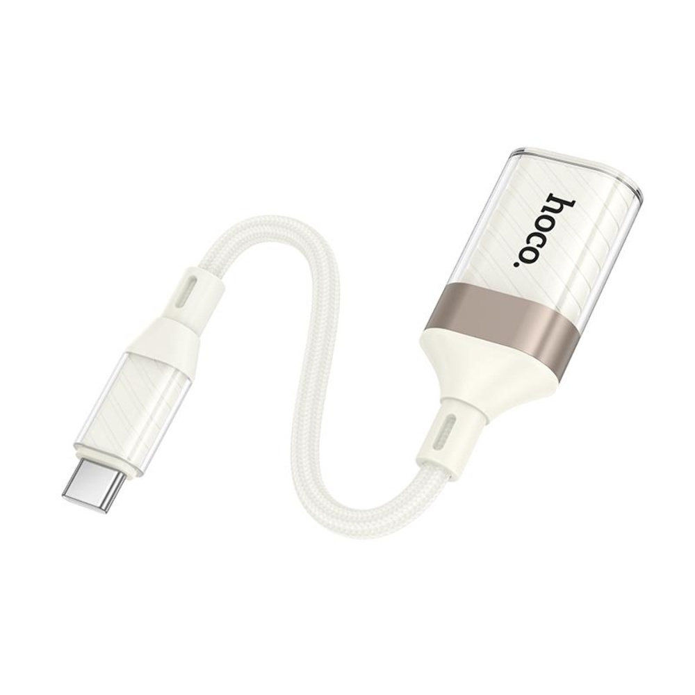 Адаптер переходник Hoco UA39A Type-C to USB 3.0 apricot