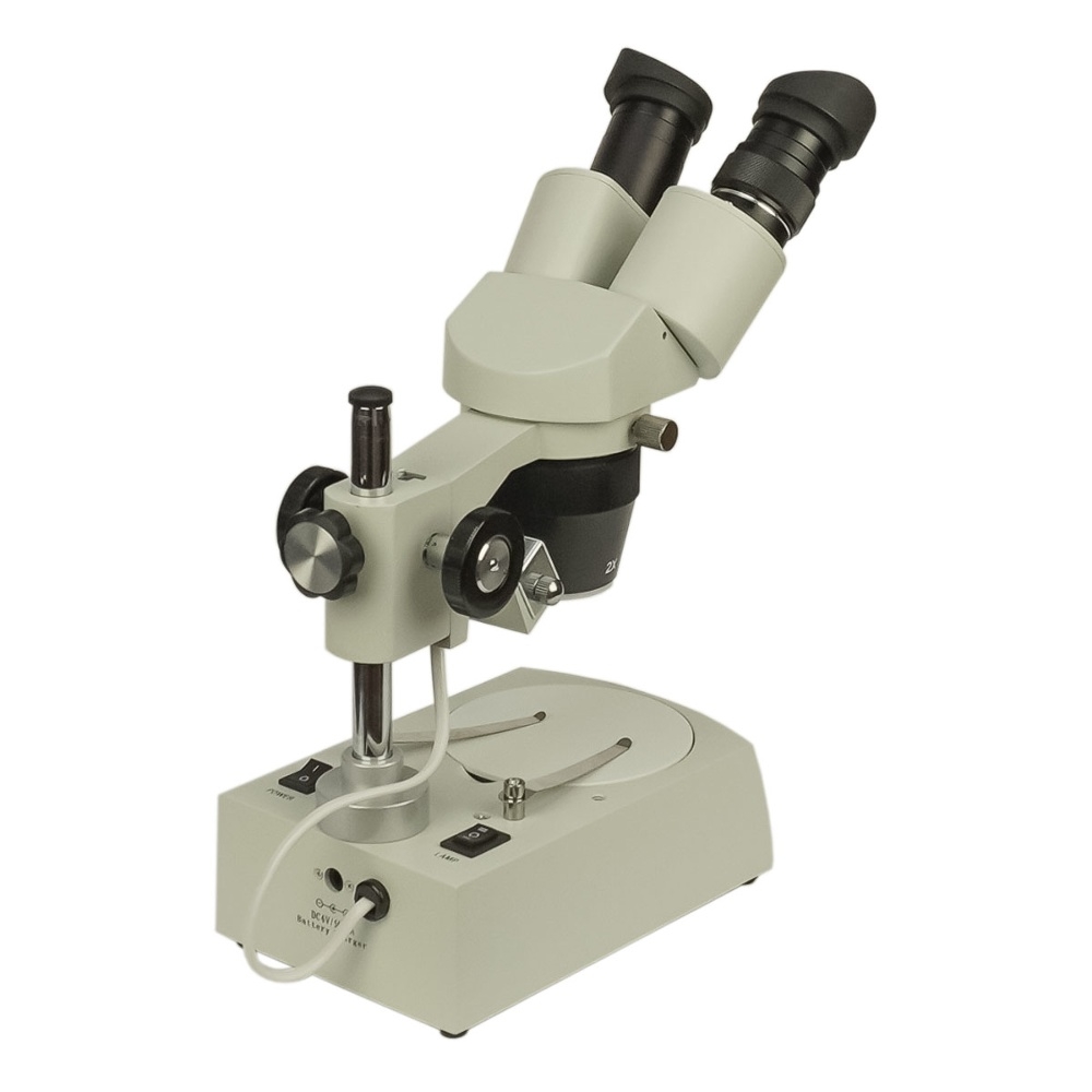 Микроскоп бинокулярный Aida A-4024/ XTX-3C-R (вращаемые окуляры, LED подсветка верх/низ, фокус 60-80 мм, кратность 20X/40X)