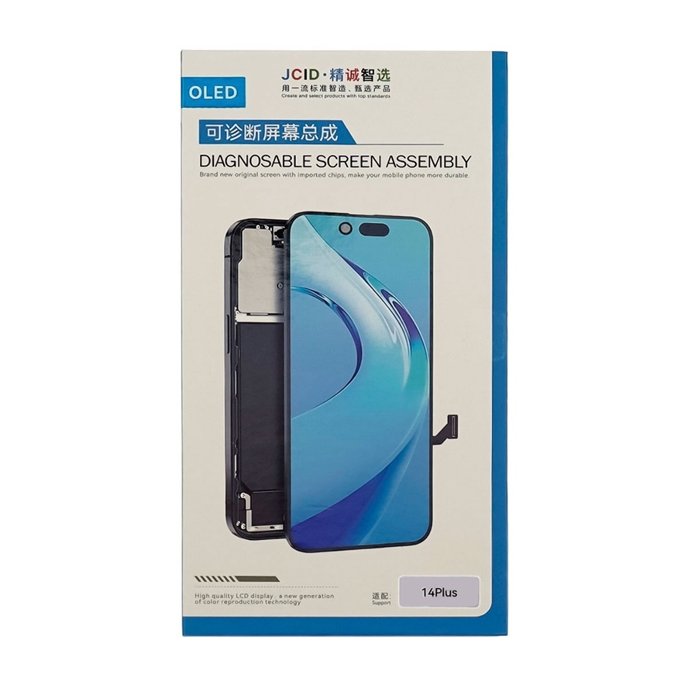 Дисплей для Apple iPhone 14 Plus с чёрным тачскрином JCID-OLED SOFT