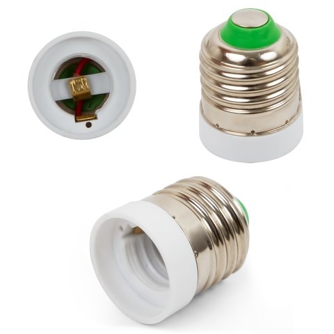 Цокольный переходник (c Е27 на E17, білий)