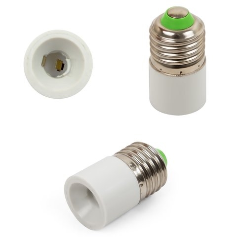 Цокольный переходник (c Е27 на E11, білий)