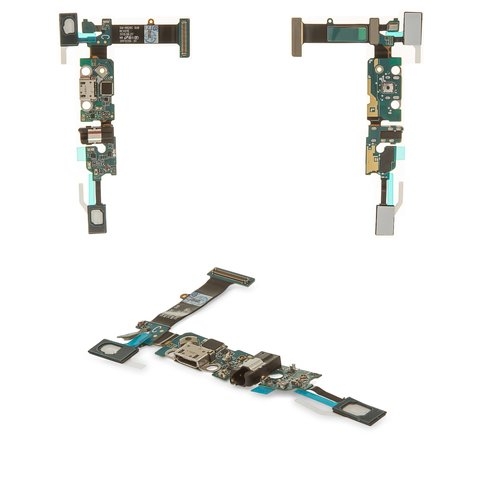 Шлейф Samsung SM-N920C Galaxy Note 5, коннектора зарядки, с микрофоном