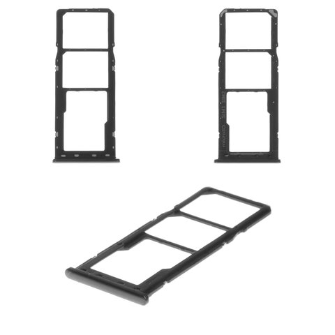 Тримач (лоток) SIM-карты Samsung SM-A750 Galaxy A7 (2018), чорний, Original (PRC) | держатель СИМ-карты