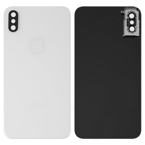 Задня кришка Apple iPhone XS, біла, із склом камери, Original (PRC) | корпус, крышка аккумулятора, АКБ, батареи