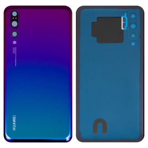 Задня кришка Huawei P20 Pro, фіолетова, зелена, Twilight, із склом камери, Original (PRC) | корпус, задняя панель аккумулятора, АКБ, батареи
