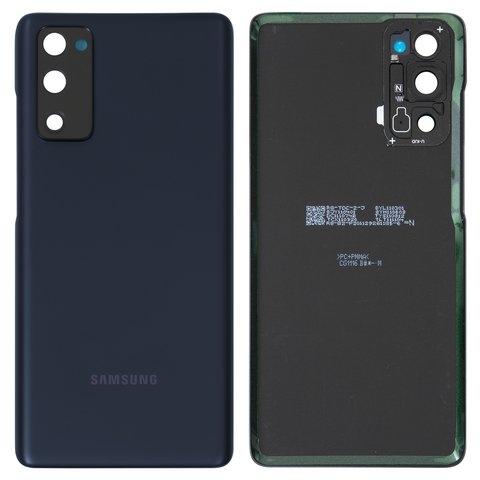 Задня кришка Samsung SM-G780 Galaxy S20 FE, SM-G781 Galaxy S20 FE 5G, синя, Cloud Navy, із склом камери, Original (PRC) | корпус, задняя панель аккумулятора, АКБ, батареи