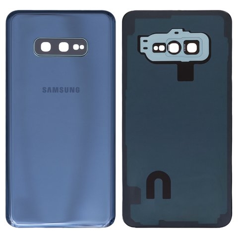 Задня кришка Samsung SM-G970 Galaxy S10e, синя, із склом камери, Original (PRC) | корпус, задняя панель аккумулятора, АКБ, батареи
