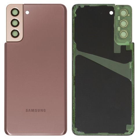 Задня кришка Samsung SM-G996 Galaxy S21 Plus 5G, золотиста, Phantom Gold, із склом камери, Original (PRC) | корпус, задняя панель аккумулятора, АКБ, батареи